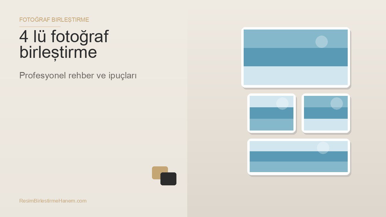 4 lü fotoğraf birleştirme — blog kapak görseli