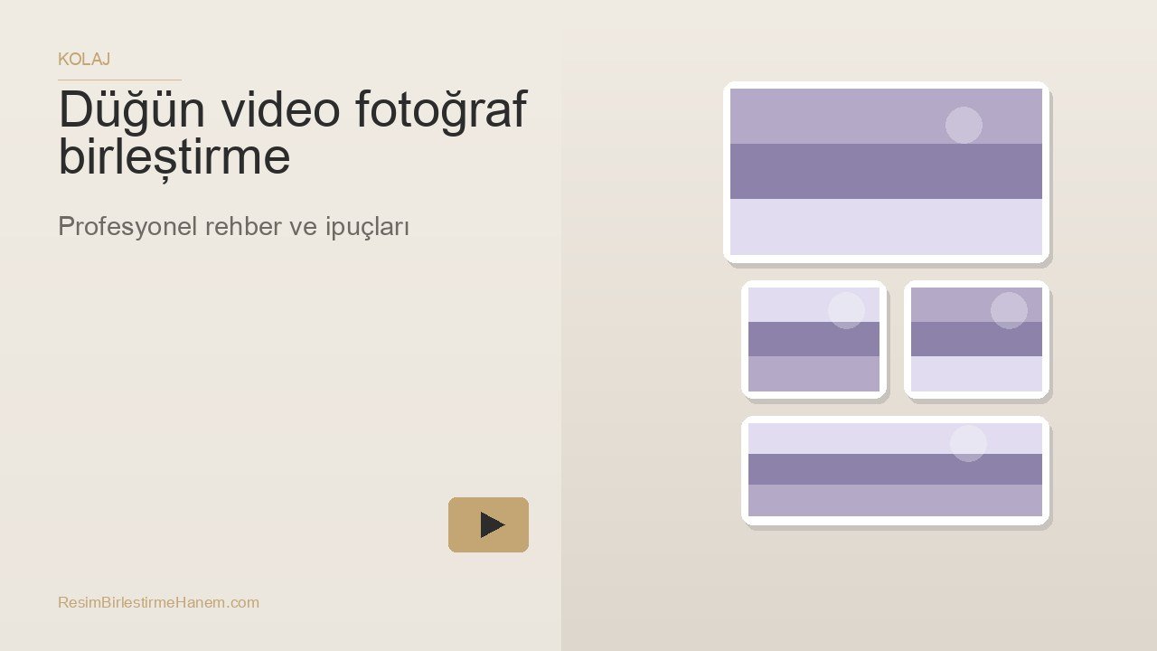 düğün video fotoğraf birleştirme — blog kapak görseli