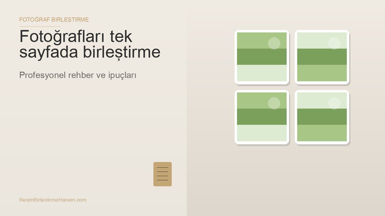 fotoğrafları tek sayfada birleştirme — blog kapak görseli