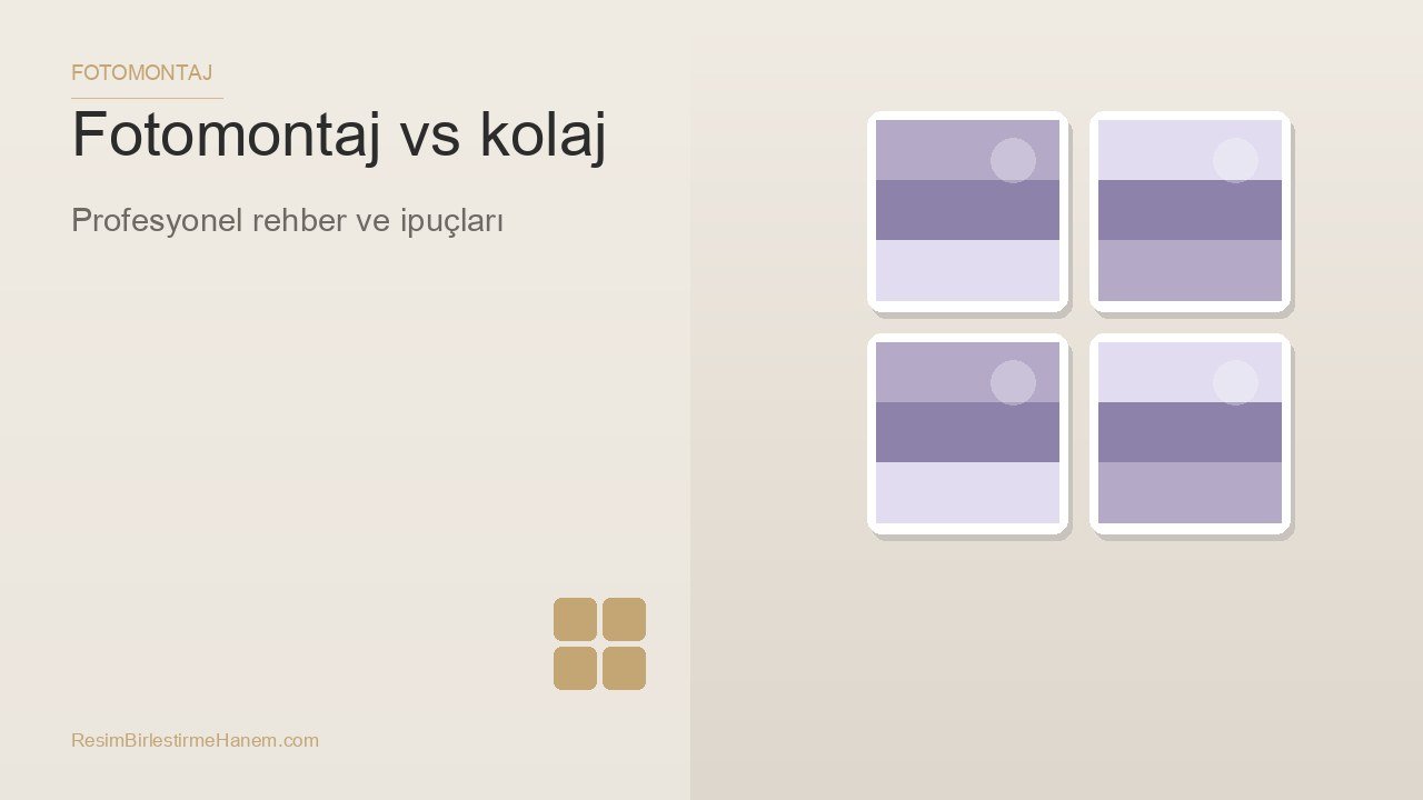 fotomontaj vs kolaj — blog kapak görseli
