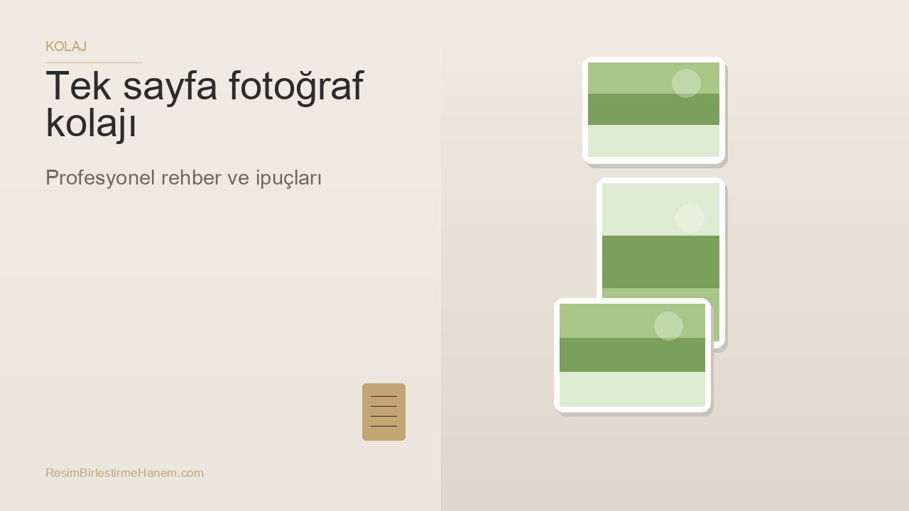 tek sayfa fotoğraf kolajı — blog kapak görseli